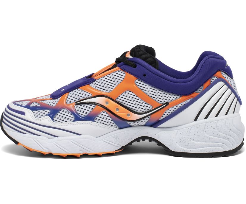 Women's Saucony Grid Web Originals White / Orange / Purple | Singapore 005TCEV